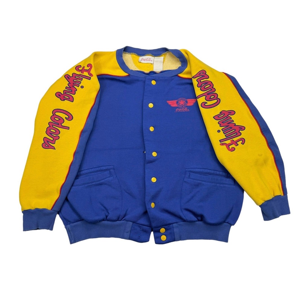 Vintage 1985 Coca Cola Flying Colors Sweatshirt Jacket size Men's Medium? - Picture 3 of 16